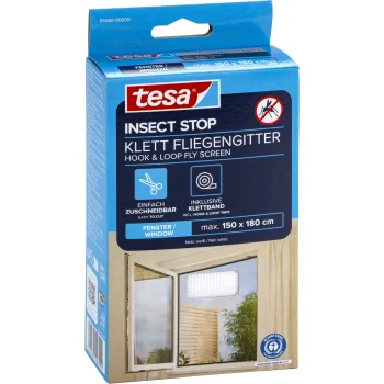 Сетка от насекомых на окно Tesa Insect Stop Standard 1.5 x 1.8 м, белая 55680