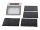 Illuminated House Number with Solar Panel and LED, Silver