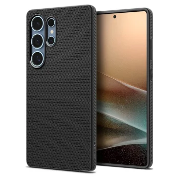 Spigen Liquid Air vāciņš Samsung Galaxy S25 Ultra, Melns