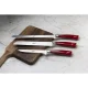 Набор кухонных ножей Berkel Elegance, 3 предмета, красный