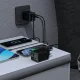 Сетевое зарядное устройство Dudao A67EU GaN 67W с кабелем USB-C, черное