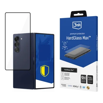 3mk HardGlass Max Tempered Glass for Samsung Galaxy Z Fold 6 Front, Black
