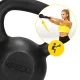 Čuguna svarbumba kettlebell 4FIZJO 16 kg, melna