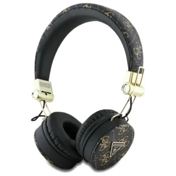Guess 4G Triangle Round Shape ENC Bluetooth On-Ear Headphones GUBH70E4PTMK, Black