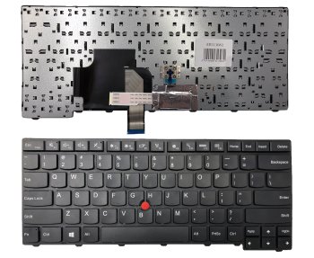 Lenovo ThinkPad T440 / T450 / E431 tastatūra ar rāmi un TrackPoint, melna