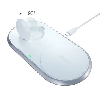 Беспроводное зарядное устройство Choetech T317 2в1 для смартфона и Apple...