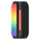 Dudao Y21 bezvadu skaļrunis ar RGB apgaismojumu, Bluetooth 5.3 – melns
