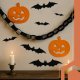 3D Bat Wall Stickers for Halloween Decorations 56 Pcs, Ruhhy 26026, Black