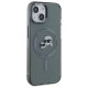 Karl Lagerfeld iPhone 15 Case HC MagSafe IML Metal KC Heads, Black