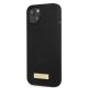 Guess Silicone Logo Plate MagSafe Case for iPhone 13 mini - Black