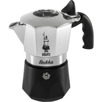 Bialetti New Brikka 2023 Espresso kafijas kanna 2 tasītēm Melna/Sudraba