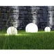 Greenblue GB166 dārza solārā lampa, lode 25x25x58cm, balts LED
