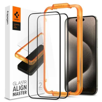 Apple iPhone 15 Pro Max 6.7'' Spigen ALM GLAS.TR Tempered Glass 2-Pack