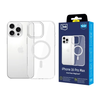 3mk EverClear MagPhone Case Cover Apple iPhone 16 Pro Max - Transparent