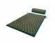 4Fizjo Acupressure Acupuncture Massage Mat Set with Pillow, 68x42 cm, Green/Gold
