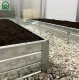 Металлическая высокая грядка Klasika Garden, 1500x500x200 мм, цинк