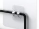 Hanging basket metal organizer hanging kitchen shelf black