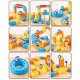 Magnētiskais vilciena konstruktors Ricokids RK-784, 157 detaļas