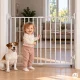 ECOTOYS drošības vārtiņi kāpnēm un durvīm, 65–106 cm, balti