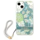 Guess vāciņš iPhone 13 mini Flower Strap zaļš