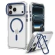 Spigen Ultra Hybrid Optik S MagSafe vāciņš iPhone 18 Pro / 17 Pro, caurspīdīgs un tumši zils