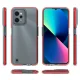 Vāciņš Realme C31 Spring Case ar krāsainu rāmi, 1 mm, gaiši rozā