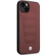 BMW Leather Seats Pattern iPhone 14 vāciņš Bordo