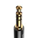 Baseus Yiven Audio Cable USB Type C to Mini Jack AUX 3,5mm, 1.2m, Black | Audio Vads Pāreja Pārveidotājs Kabelis