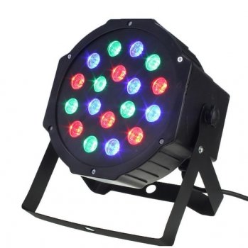Disco Gaismas Projektors DJ 18 RGB LED, Melns | Colorphone Disco Party Projektor