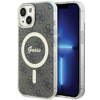 Guess 4G MagSafe Case for Apple iPhone 15 / 14 / 13, Brown