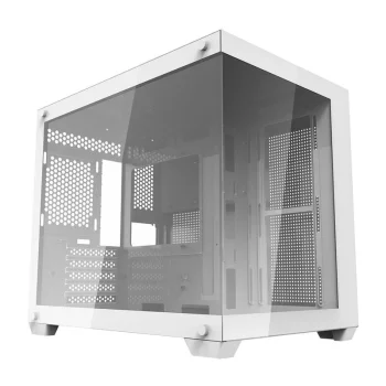 Darkflash C285MP Computer Case, Tempered Glass, White