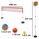 5-in-1 Bērnu sporta komplekts: Badmintons, basketbols, volejbols, teniss, frisbijs