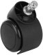 Biroja Krēslu Rezerves Gumijoti Riteņi 5 gab., Melni | Office Chair Replacement Rubber Wheels