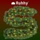 Ruhhy 22322 Artificial Christmas Garland with LED Lights, 2.7m