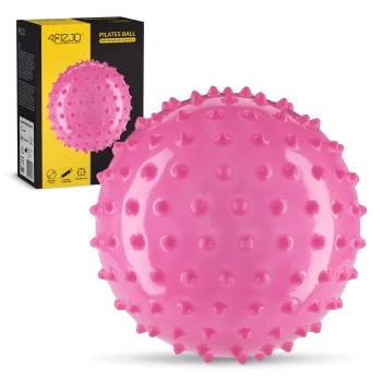 Реабилитационный мяч с шипами 4Fizjo 20 см, розовый