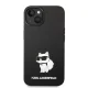 Karl Lagerfeld Silicone Choupette vāciņš iPhone 14 Plus / 15 Plus - Melns