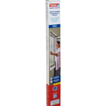 tesa Insect Stop Clip-On akna putukavõrk 1.2 × 1.4 m, antratsiit