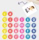 Educational Development Board with Letters and Words, 26 letters and 12 cards