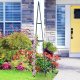 LUARO Garden Obelisk Trellis for Climbing Plants Metal Rose Pyramid Support Stand