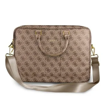Сумка для ноутбука Guess 4G Uptown 15" / 16", коричневая