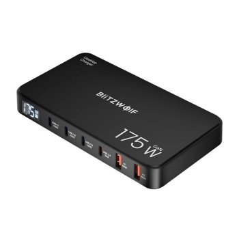 6-in-1 Uzlādes stacija Blitzwolf BW-S30 175W 4xUSB-C 2xUSB