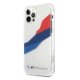 BMW iPhone 12 Pro Max vāciņš Motorsport Tricolor, caurspīdīgs