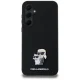Karl Lagerfeld Samsung Galaxy A35 Case Silicone Karl&Choupette Metal Pin, Black