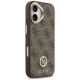 Guess iPhone 17 vāciņš 4G Strass Logo MagSafe, brūns