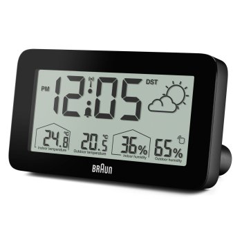 Цифровая метеостанция Braun BC 13 BP DCF, черная