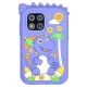 Rotaļu viedtālrunis bērniem ar kameru, 8 GB karti un dinozaura motīvu, zils