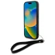 DKNY iPhone 16 vāciņš Wrist Strap Stock Logo, melns