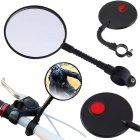 Velosipēda atpakaļskata spogulis ar atstarotāju | Bicycle Rear-View Mirror With Reflector