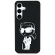 Karl Lagerfeld Silicone Graffiti Ikonik MagSafe vāciņš Samsung Galaxy S25 Melns