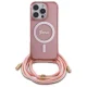 Чехол Guess для iPhone 16 Pro Max Crossbody Cord Script MagSafe, розовый